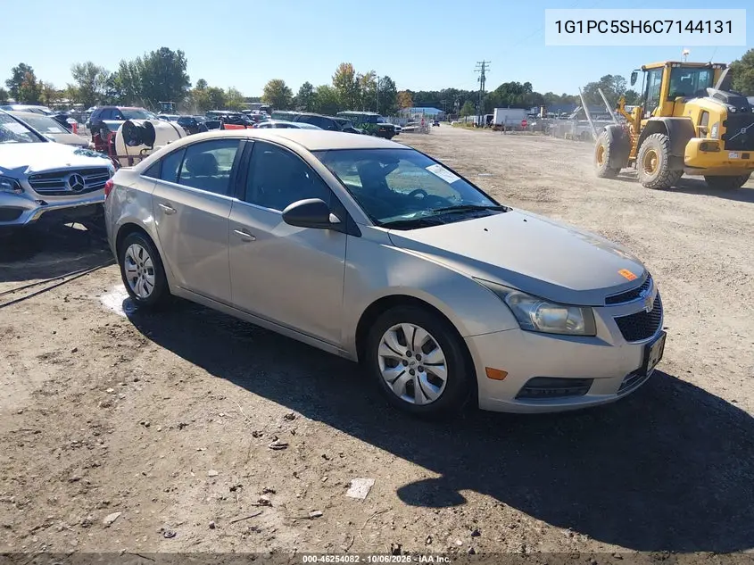 CHEVROLET CRUZE 2012, VIN 1G1PC5SH6C7144131