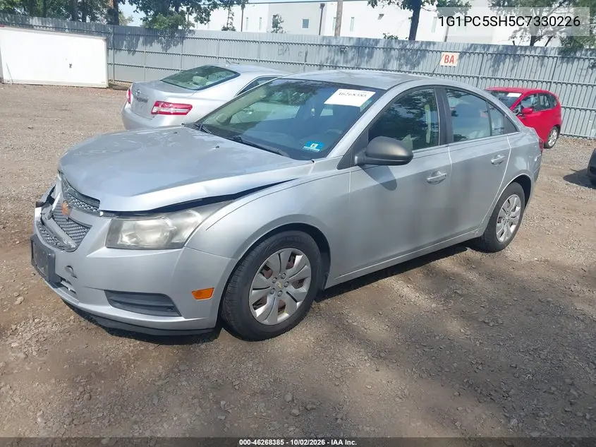 2012 CHEVROLET CRUZE VIN 1G1PC5SH5C7330226 — фото 2