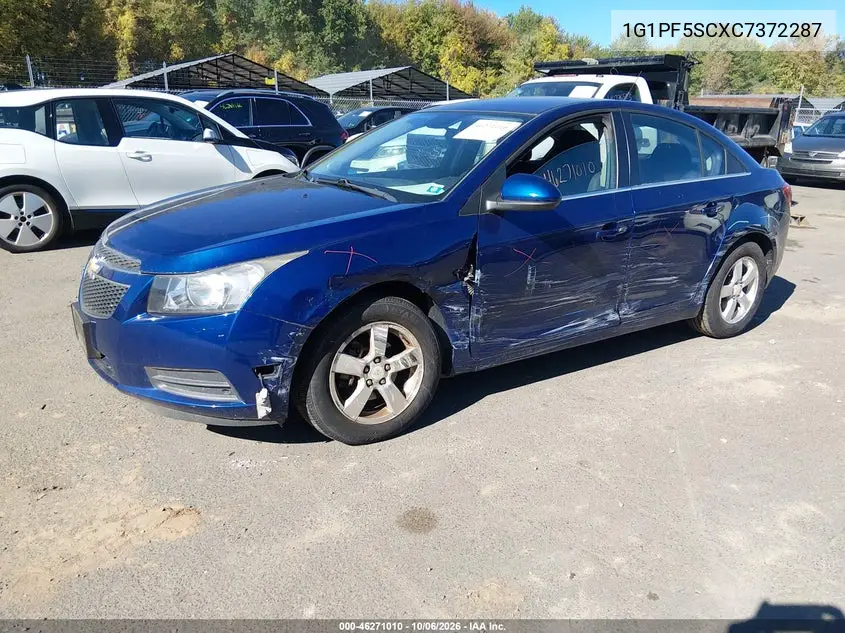 2012 CHEVROLET CRUZE VIN 1G1PF5SCXC7372287 — фото 2