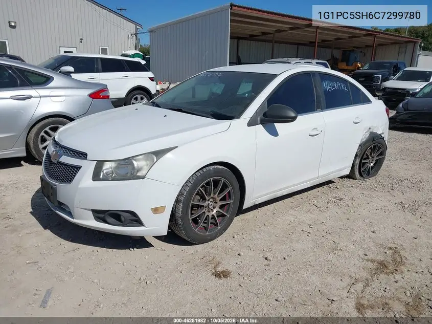 2012 CHEVROLET CRUZE VIN 1G1PC5SH6C7299780 — фото 2