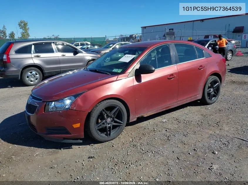 2012 CHEVROLET CRUZE VIN 1G1PC5SH9C7364539 — фото 2