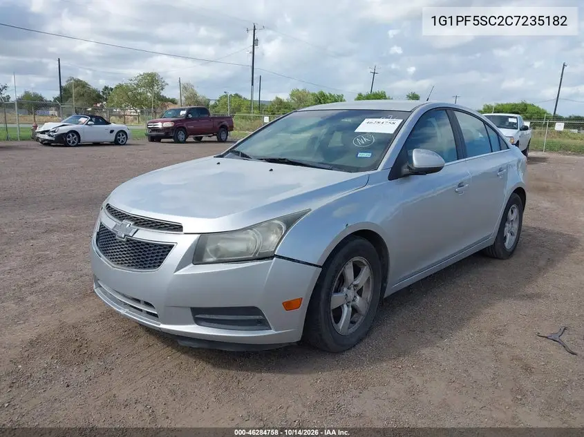 2012 CHEVROLET CRUZE VIN 1G1PF5SC2C7235182 — фото 2