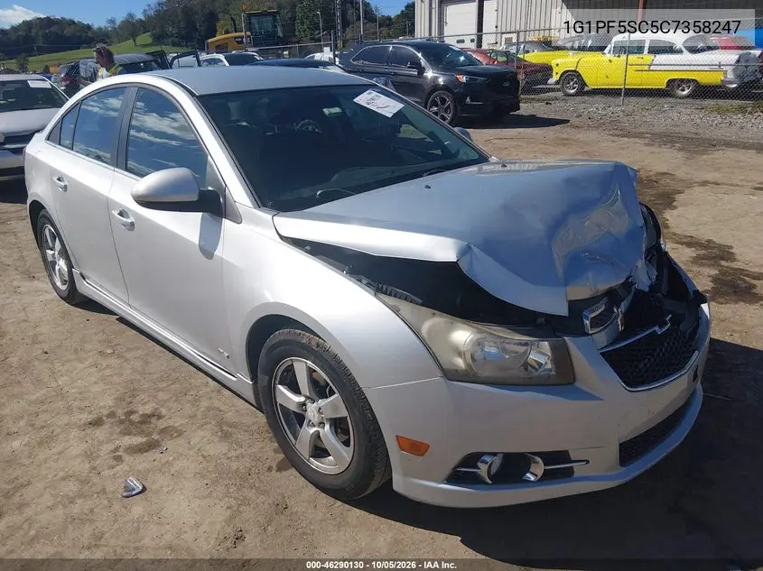 CHEVROLET CRUZE 2012, VIN 1G1PF5SC5C7358247