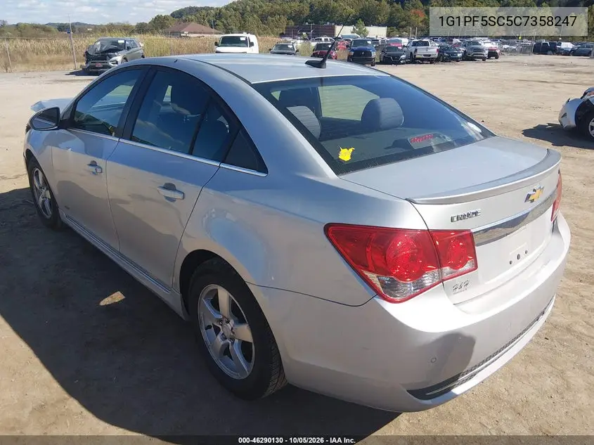 2012 CHEVROLET CRUZE VIN 1G1PF5SC5C7358247 — фото 3