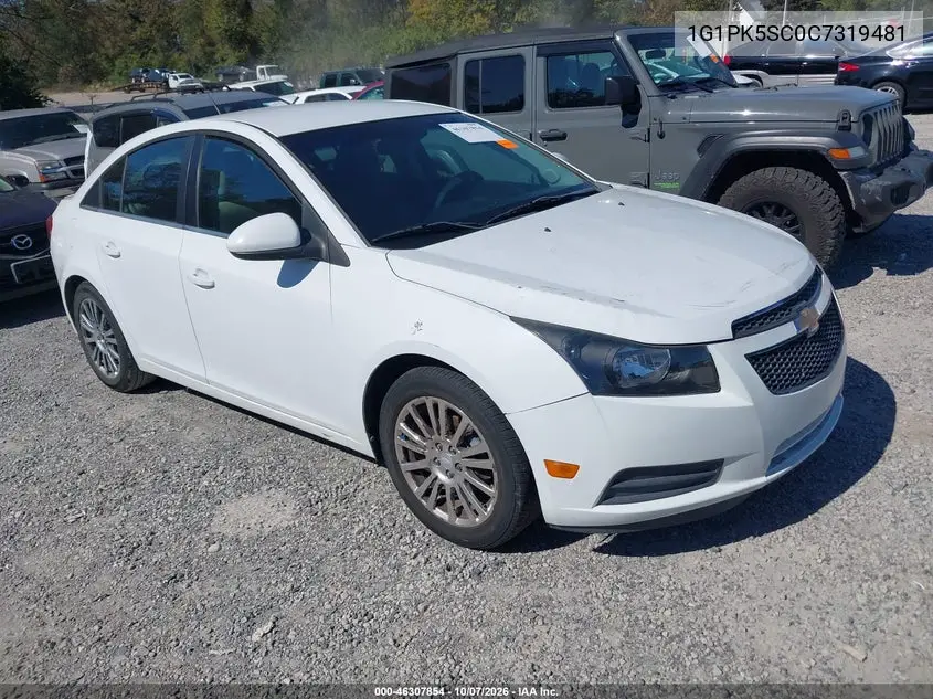 CHEVROLET CRUZE 2012, VIN 1G1PK5SC0C7319481