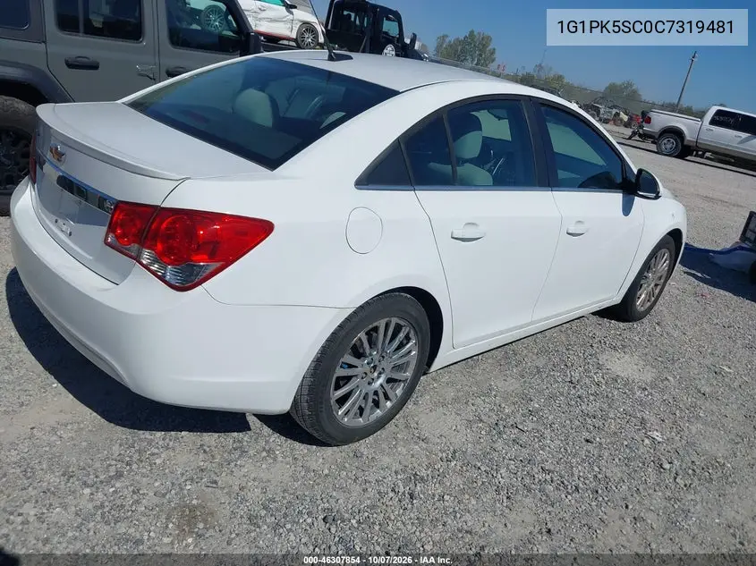 2012 CHEVROLET CRUZE VIN 1G1PK5SC0C7319481 — фото 4