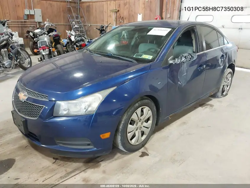 2012 CHEVROLET CRUZE VIN 1G1PC5SH8C7350308 — фото 2