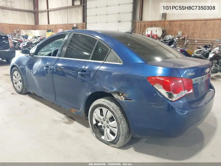 2012 CHEVROLET CRUZE VIN 1G1PC5SH8C7350308 — фото 3