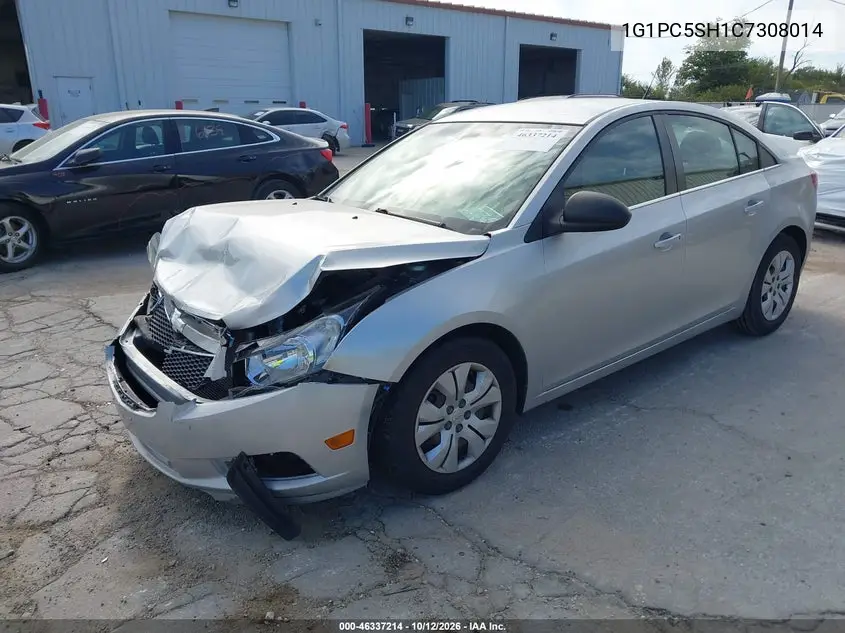 2012 CHEVROLET CRUZE VIN 1G1PC5SH1C7308014 — фото 2