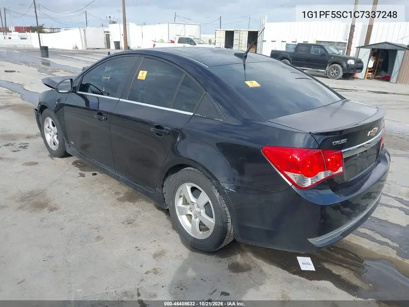 2012 CHEVROLET CRUZE VIN 1G1PF5SC1C7337248 — фото 3