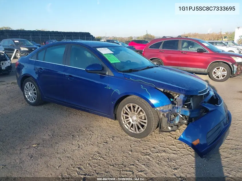 CHEVROLET CRUZE 2012, VIN 1G1PJ5SC8C7333695