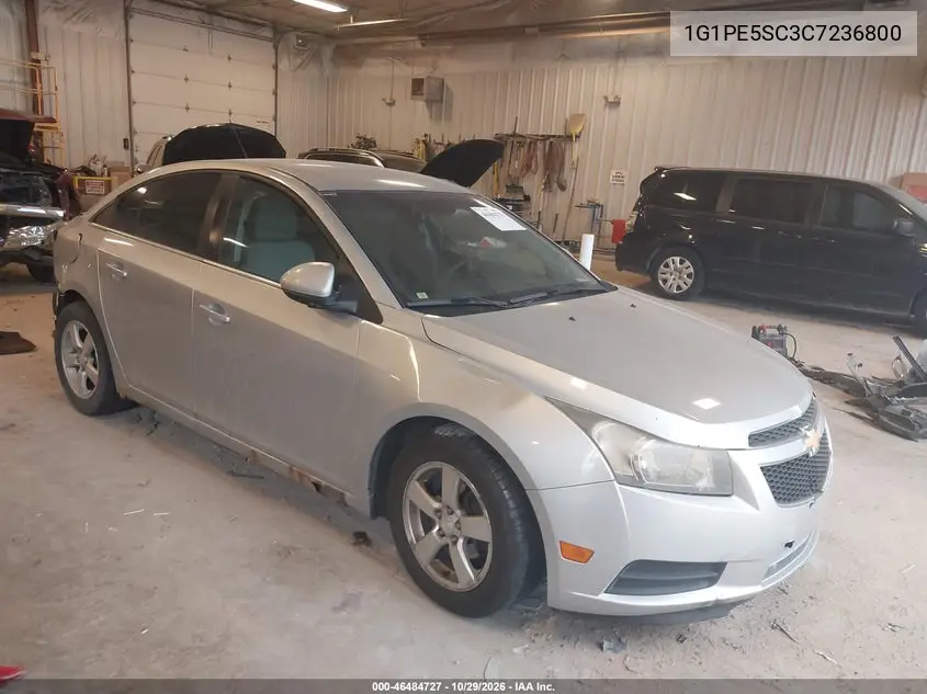 CHEVROLET CRUZE 2012, VIN 1G1PE5SC3C7236800
