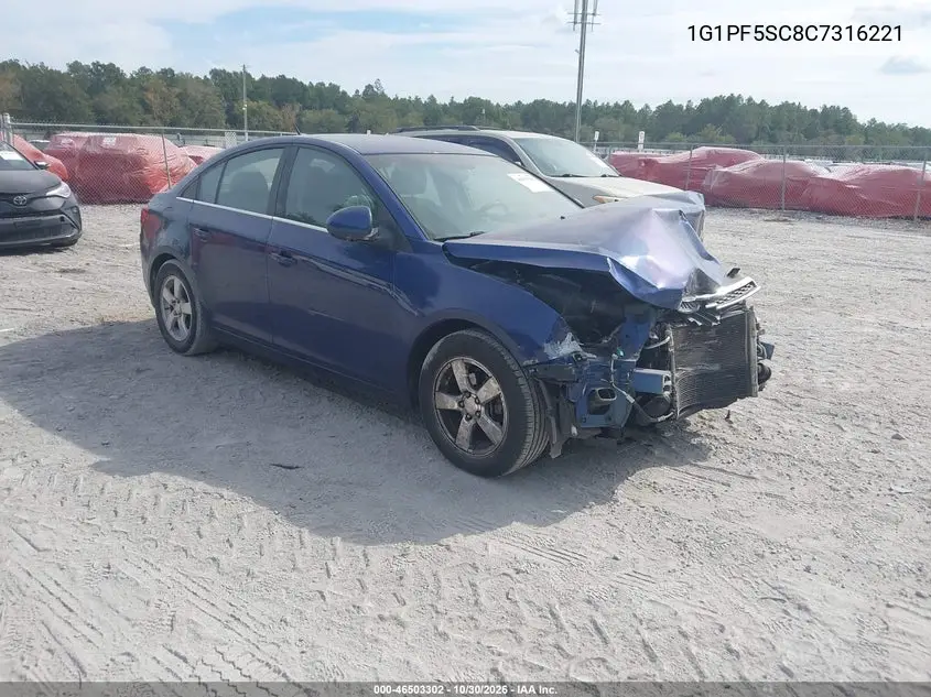CHEVROLET CRUZE 2012, VIN 1G1PF5SC8C7316221