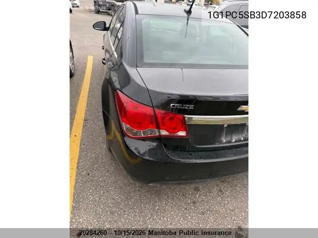 2013 CHEVROLET CRUZE VIN 1G1PC5SB3D7203858 — фото 3