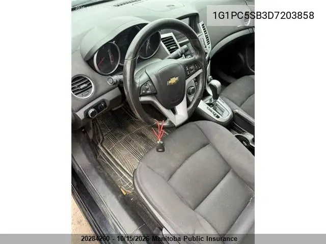 2013 CHEVROLET CRUZE VIN 1G1PC5SB3D7203858 — фото 5