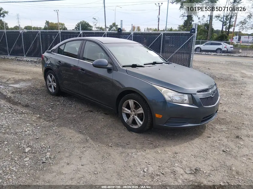 CHEVROLET CRUZE 2013, VIN 1G1PE5SB5D7108826