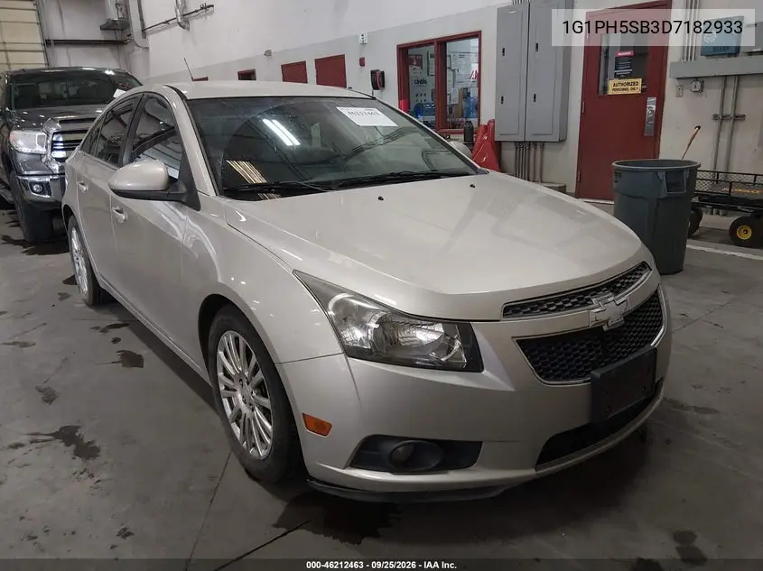 CHEVROLET CRUZE 2013, VIN 1G1PH5SB3D7182933