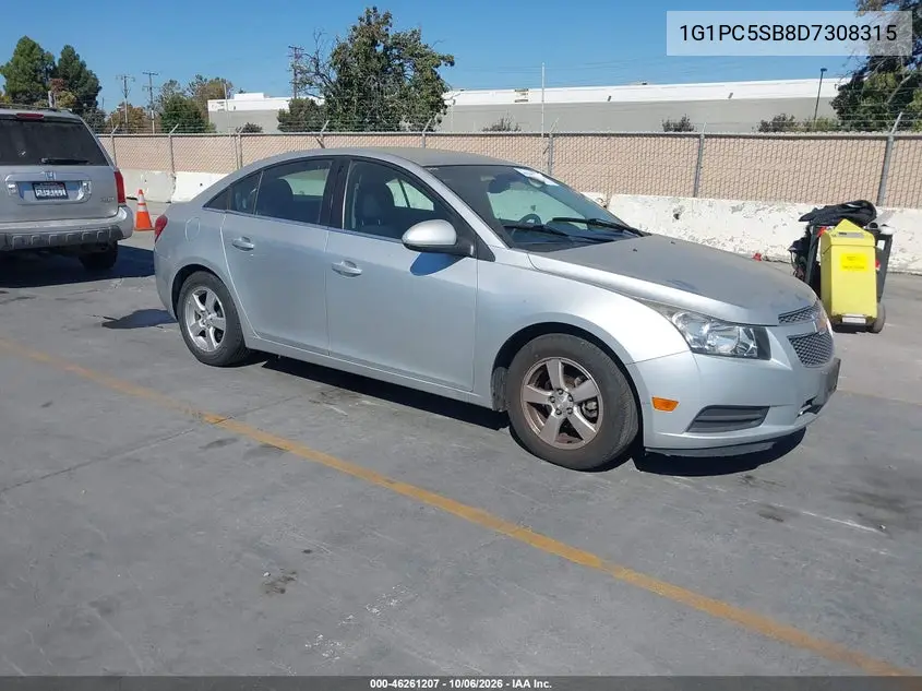 CHEVROLET CRUZE 2013, VIN 1G1PC5SB8D7308315