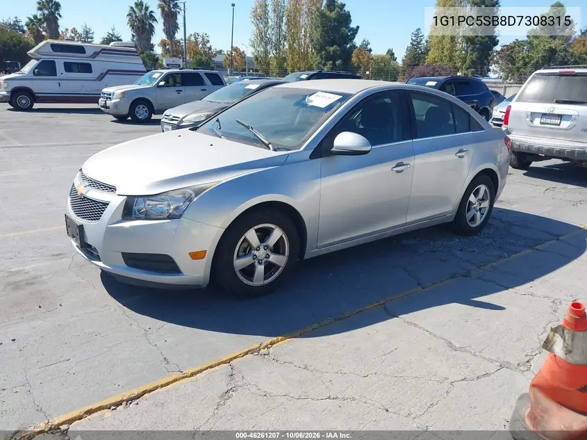 2013 CHEVROLET CRUZE VIN 1G1PC5SB8D7308315 — фото 2