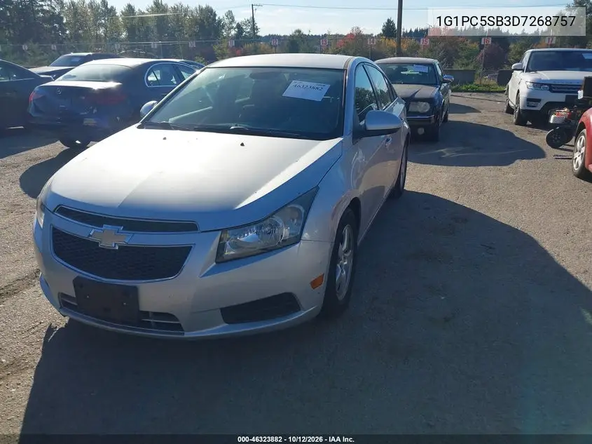 2013 CHEVROLET CRUZE VIN 1G1PC5SB3D7268757 — фото 2