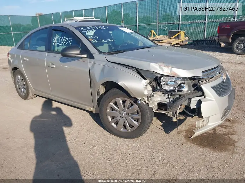 CHEVROLET CRUZE 2013, VIN 1G1PA5SH2D7327467