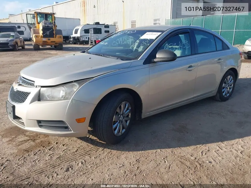 2013 CHEVROLET CRUZE VIN 1G1PA5SH2D7327467 — фото 2