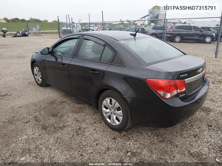 2013 CHEVROLET CRUZE VIN 1G1PA5SH6D7315791 — фото 3