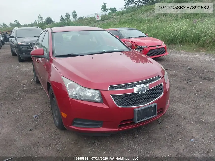 CHEVROLET CRUZE 2014, VIN 1G1PC5SBXE7390632