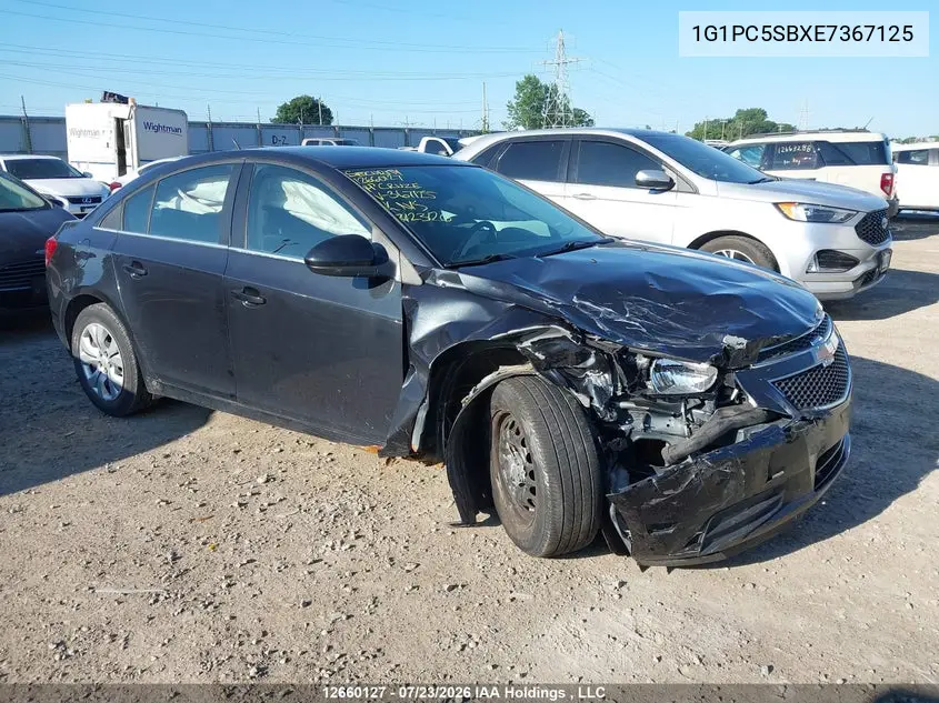 CHEVROLET CRUZE 2014, VIN 1G1PC5SBXE7367125