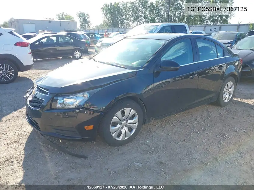 2014 CHEVROLET CRUZE VIN 1G1PC5SBXE7367125 — фото 2