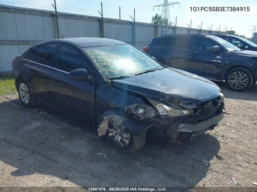 CHEVROLET CRUZE 2014, VIN 1G1PC5SB3E7384915