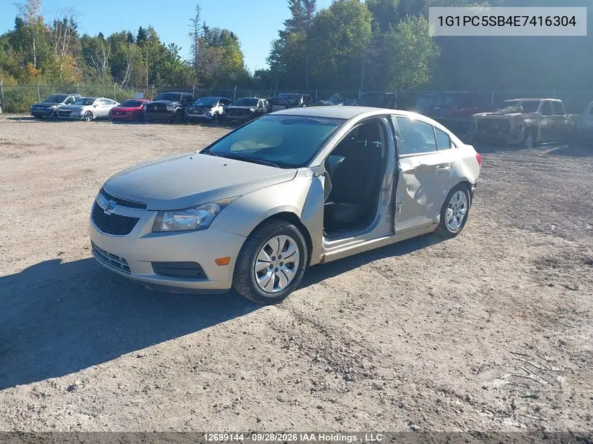 2014 CHEVROLET CRUZE VIN 1G1PC5SB4E7416304 — фото 2