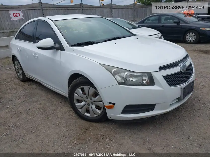 CHEVROLET CRUZE 2014, VIN 1G1PC5SB9E7294409
