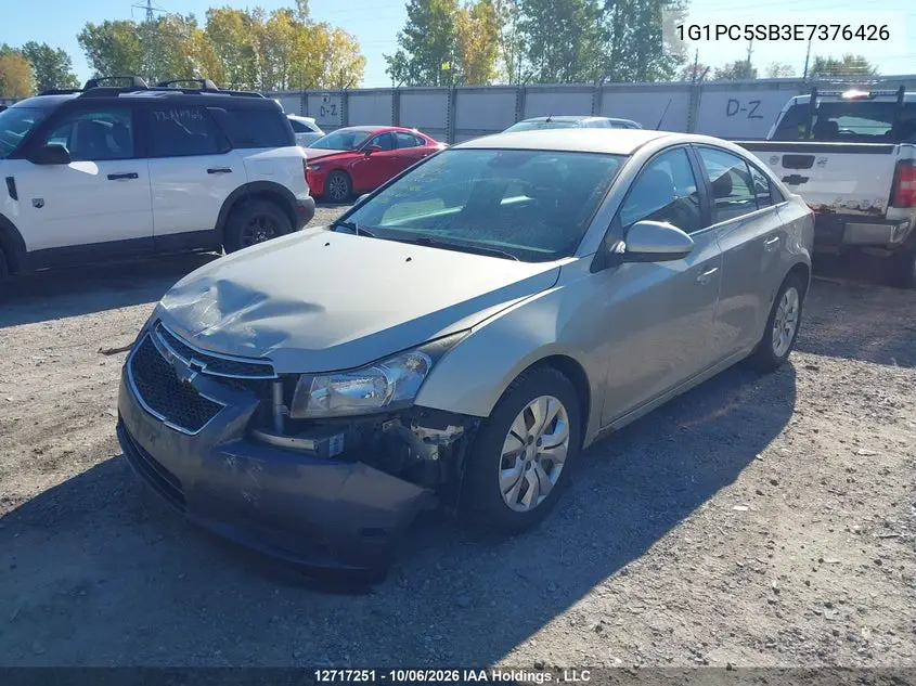 2014 CHEVROLET CRUZE VIN 1G1PC5SB3E7376426 — фото 2