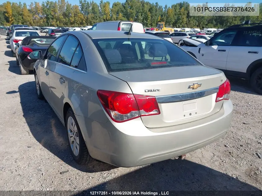 2014 CHEVROLET CRUZE VIN 1G1PC5SB3E7376426 — фото 3
