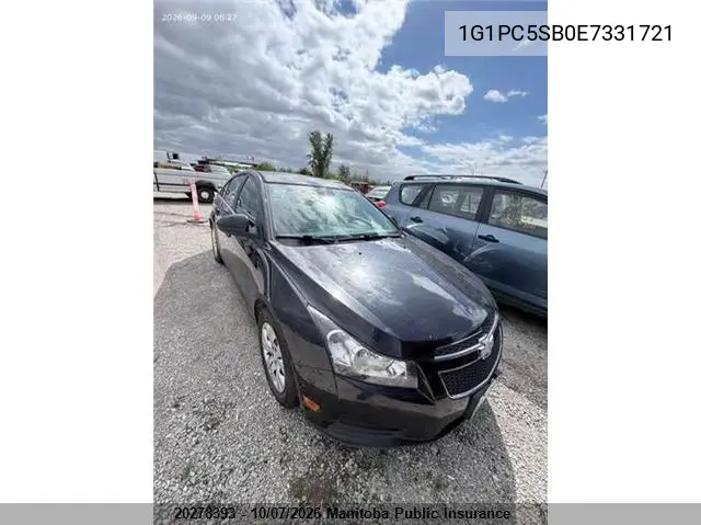 CHEVROLET CRUZE 2014, VIN 1G1PC5SB0E7331721