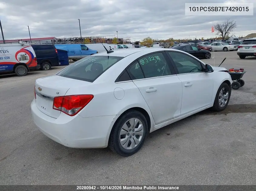2014 CHEVROLET CRUZE VIN 1G1PC5SB7E7429015 — фото 4