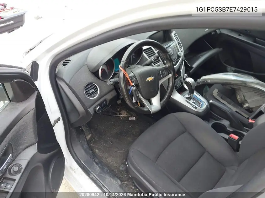 2014 CHEVROLET CRUZE VIN 1G1PC5SB7E7429015 — фото 5