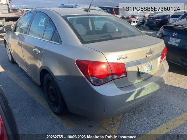 2014 CHEVROLET CRUZE VIN 1G1PC5SB6E7360124 — фото 3