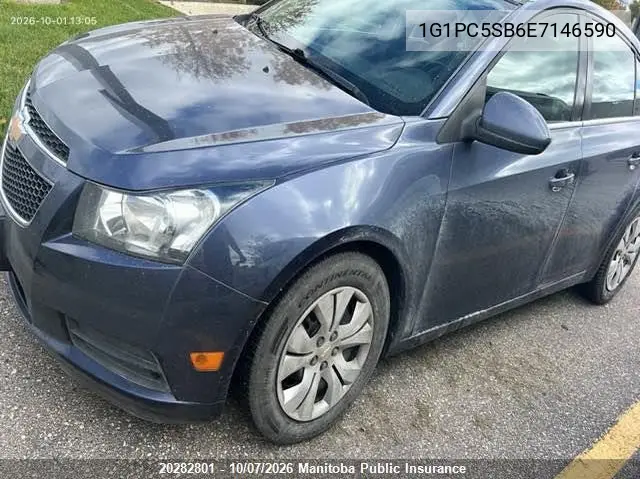 CHEVROLET CRUZE 2014, VIN 1G1PC5SB6E7146590