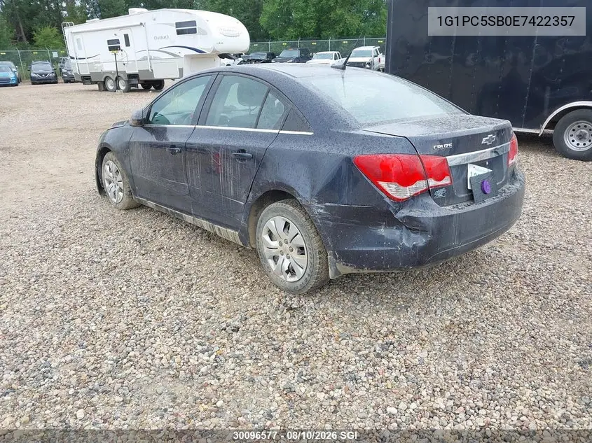 2014 CHEVROLET CRUZE VIN 1G1PC5SB0E7422357 — фото 3