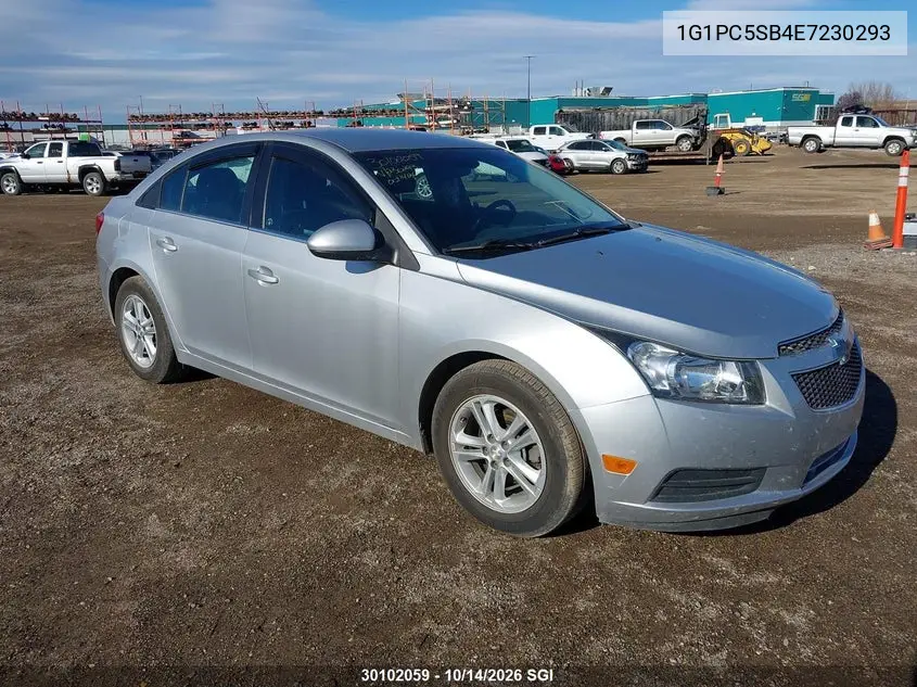 CHEVROLET CRUZE 2014, VIN 1G1PC5SB4E7230293