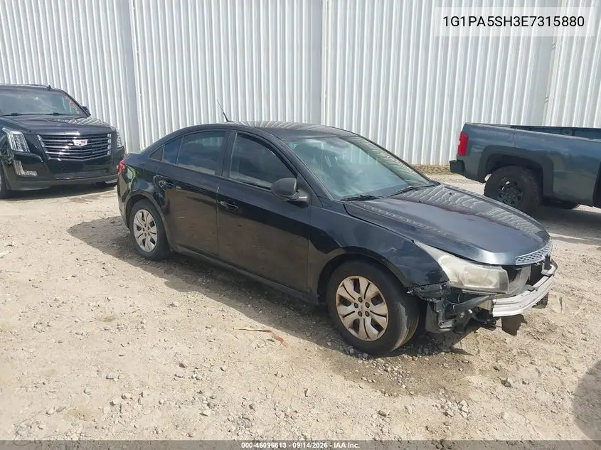 CHEVROLET CRUZE 2014, VIN 1G1PA5SH3E7315880