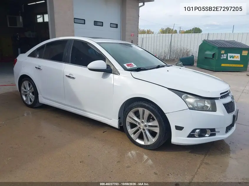 CHEVROLET CRUZE 2014, VIN 1G1PG5SB2E7297205
