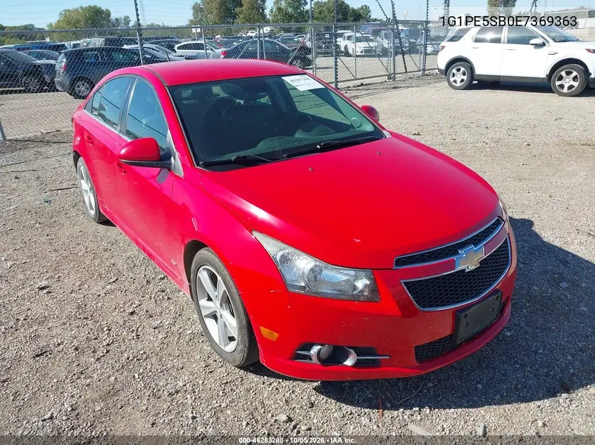 CHEVROLET CRUZE 2014, VIN 1G1PE5SB0E7369363