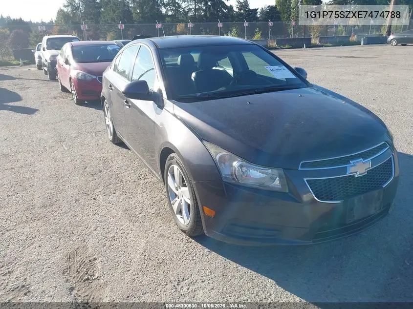 CHEVROLET CRUZE 2014, VIN 1G1P75SZXE7474788