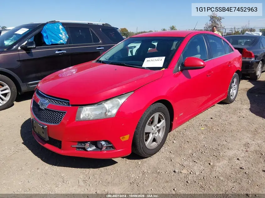 2014 CHEVROLET CRUZE VIN 1G1PC5SB4E7452963 — фото 2