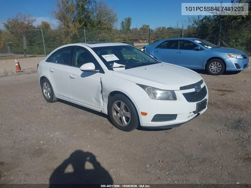 CHEVROLET CRUZE 2014, VIN 1G1PC5SB4E7481203
