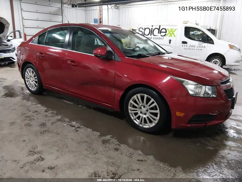 CHEVROLET CRUZE 2014, VIN 1G1PH5SB0E7455893