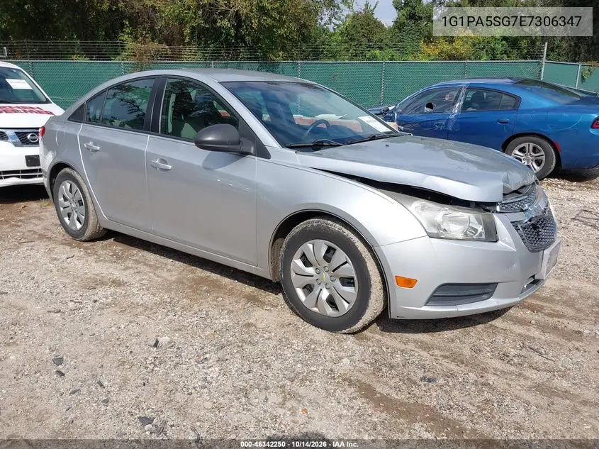 CHEVROLET CRUZE 2014, VIN 1G1PA5SG7E7306347